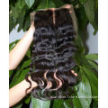 2013 Hot Sale fashion virgin human hair lace closure bleached knots